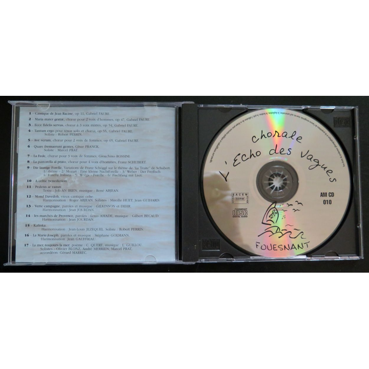 DISQUE CD : Chorale l'écho des vagues de Fouesnant