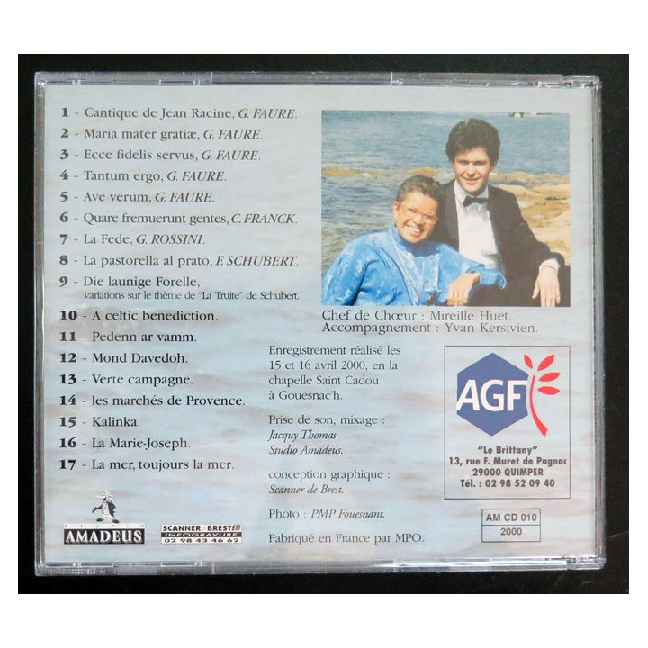 DISQUE CD : Chorale l'écho des vagues de Fouesnant
