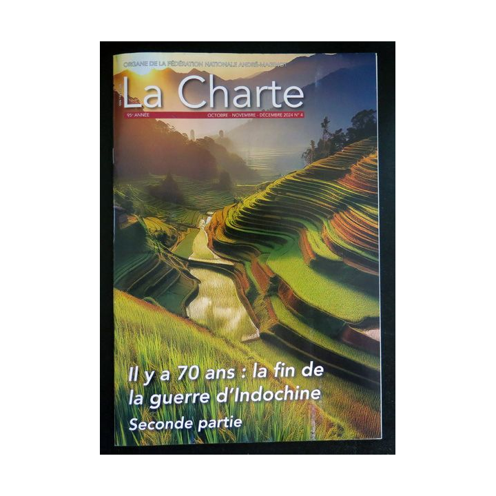 LA CHARTE N°4 Oct-nov-décembre 2024 La fin de la guerre d'Indochine 2° partie