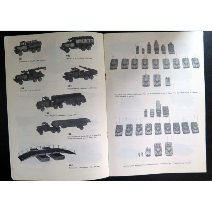 Catalogue maquette et modélisme ROCO minitanks sur les blindés et véhicules militaires