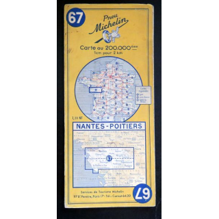 Carte Michelin N° 67 Nantes - Poitiers 1:200 000