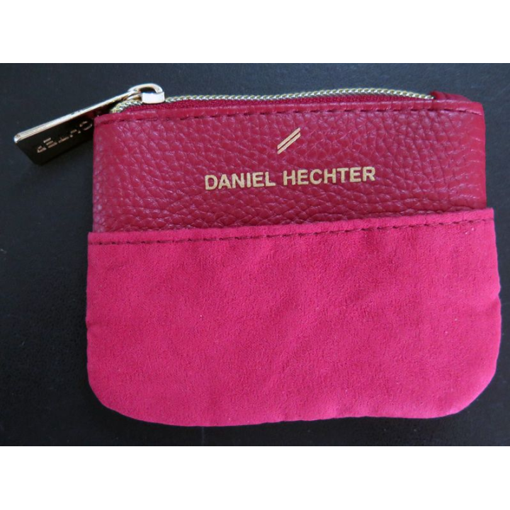 Petit porte monnaie rouge de Daniel Hechter 11 x 9 cm