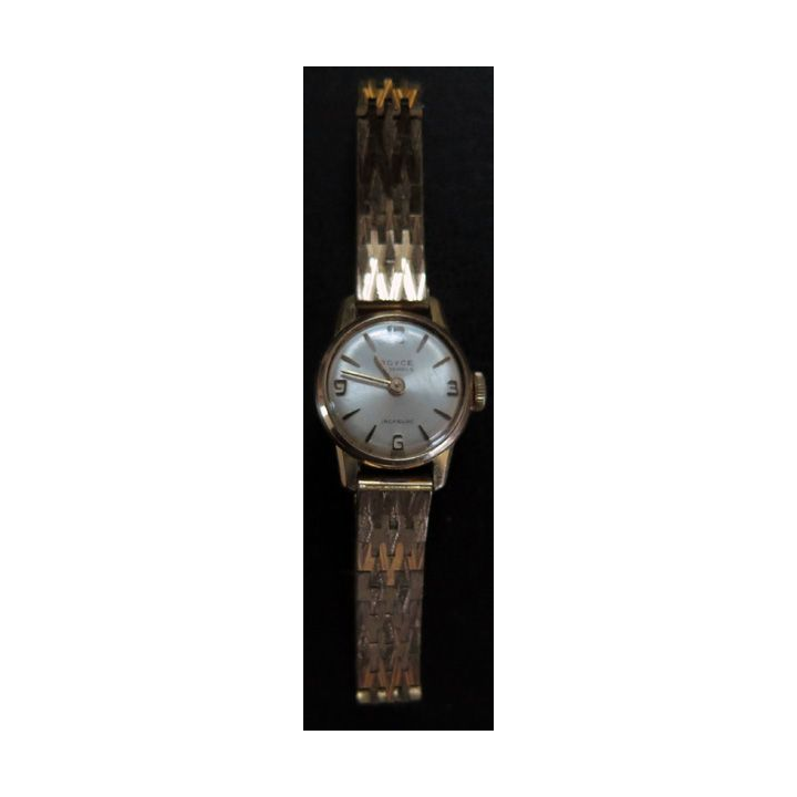 Montre Vintage femme ROYCE bracelet en métal doré