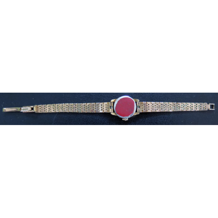 Montre Vintage femme ROYCE bracelet en métal doré