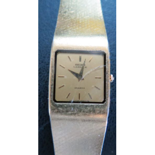 Montre Vintage femme SEIKO Lassalle en métal doré 