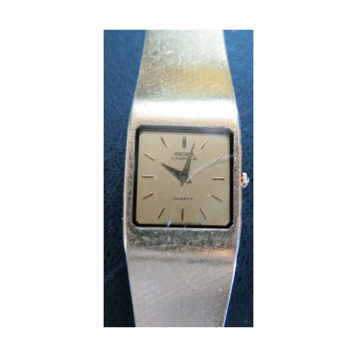 Montre Vintage femme SEIKO Lassalle en métal doré 