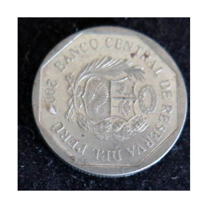PEROU : Pièce de 50 centimos 2007