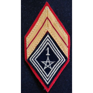 LOSANGE DE BRAS MODÈLE 45 : Brigadier du 1° régiment de spahis marocains avec crochets