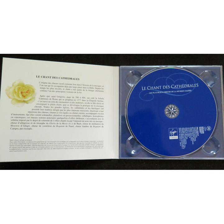 DISQUE CD : Le Chant des cathédrales les plus beaux choeurs de la musique sacrée