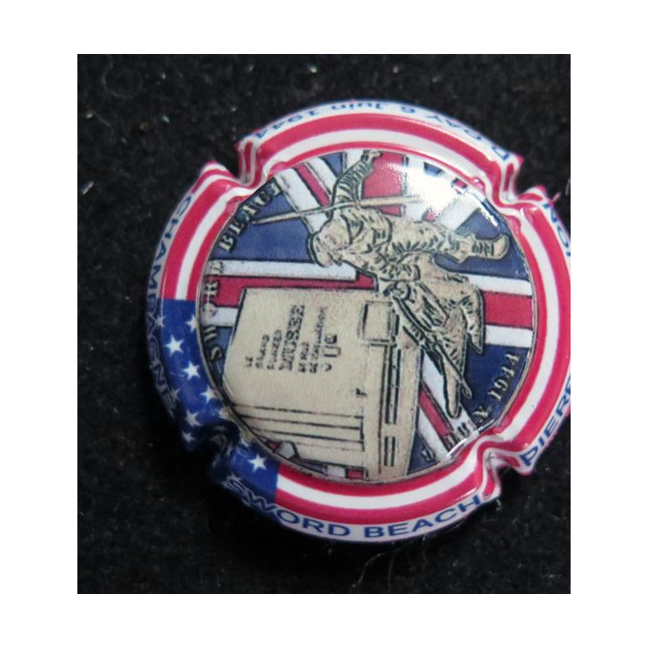 Capsule Muselet de bouteille de champagne MIGNON Pierre n° 295a D DAY 6 juin 1944