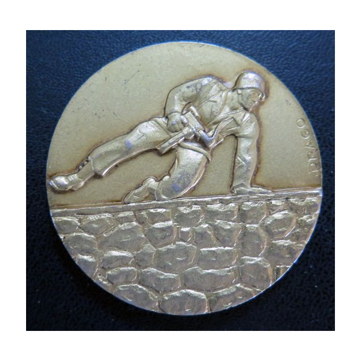 Médaille dorée du brevet sportif militaire diamètre 5 cm