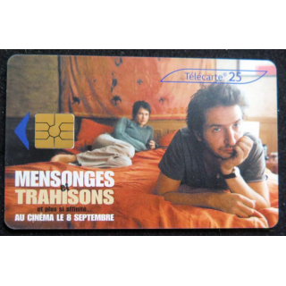Carte téléphonique télécarte 25 mensonges trahisons et plus si affinité