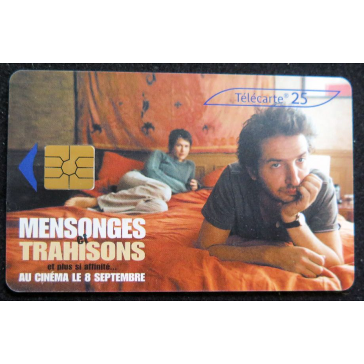 Carte téléphonique télécarte 25 mensonges trahisons et plus si affinité