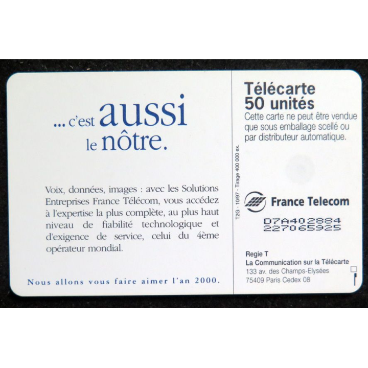 Carte téléphonique télécarte 50 France télécom