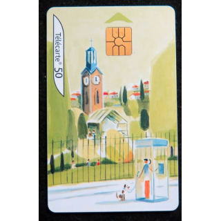 Carte téléphonique télécarte 50Au Coeur des villes l'été 2/4