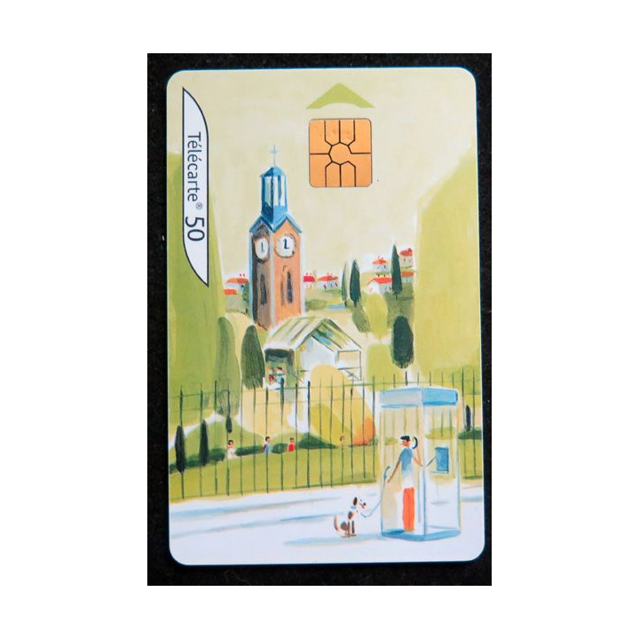 Carte téléphonique télécarte 50Au Coeur des villes l'été 2/4