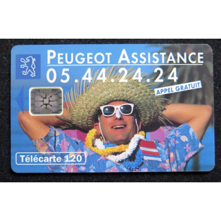 Carte téléphonique télécarte 120 Peugeot assistance