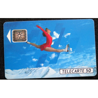 Carte téléphonique télécarte 50 unités XVI° Jeux olympiques d'hiver