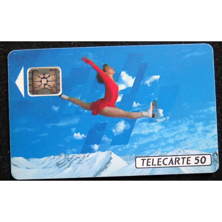 Carte téléphonique télécarte 50 unités XVI° Jeux olympiques d'hiver