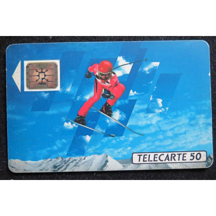 Carte téléphonique télécarte 50 unités XVI° Jeux olympiques d'hiver