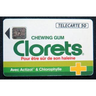 Carte téléphonique télécarte 50 Chewing gum Clorets