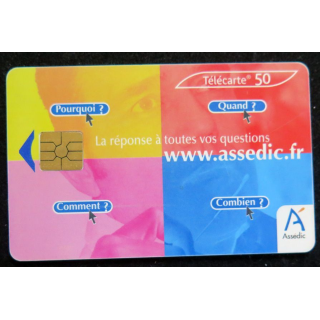 Carte téléphonique télécarte 50 ASSEDIC