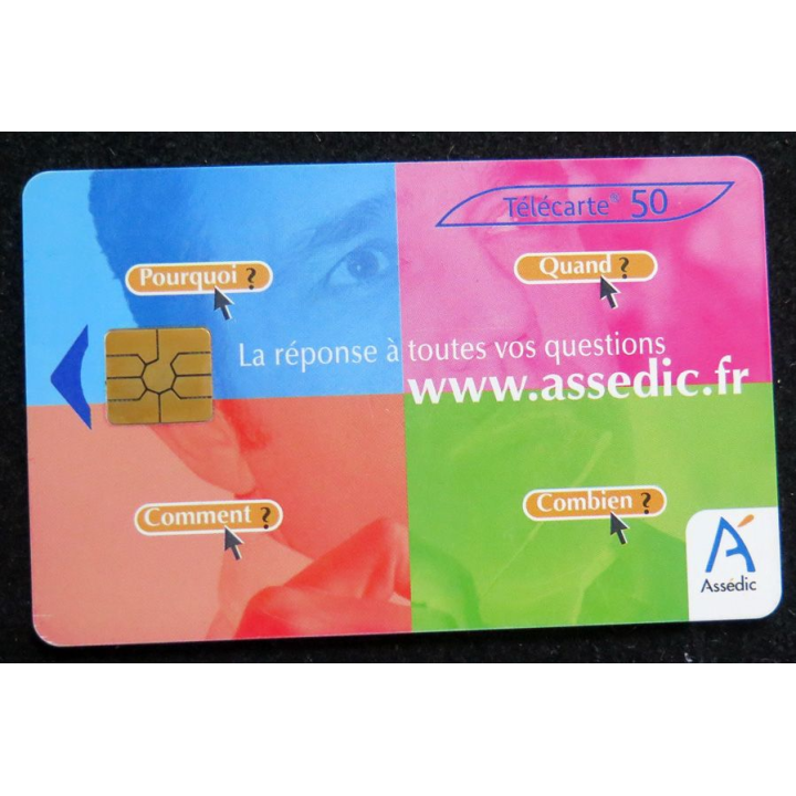 Carte téléphonique télécarte 50 ASSEDIC