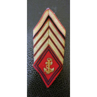 LOSANGE DE BRAS MODÈLE 45 : insigne tissu Sergent major Artillerie coloniale