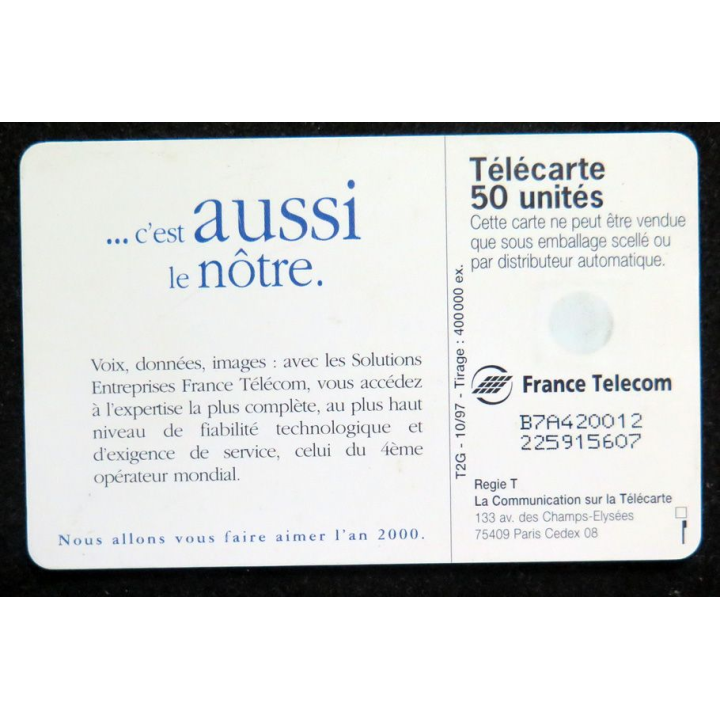 Carte téléphonique télécarte 50 France télécom
