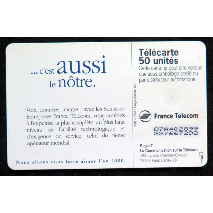 Carte téléphonique télécarte 50 France télécom