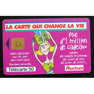Carte téléphonique télécarte 50 AUCHAN