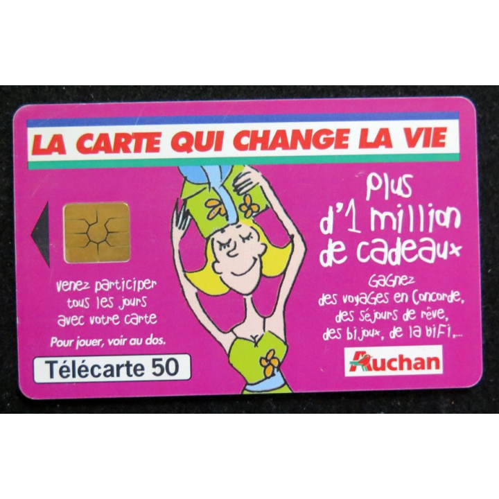 Carte téléphonique télécarte 50 AUCHAN