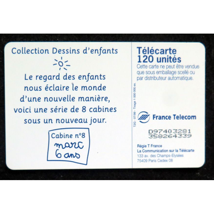 Carte téléphonique télécarte 50 Ma cabine cabane n°8