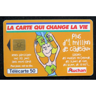 Carte téléphonique télécarte 50 AUCHAN