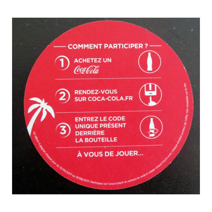 DESSOUS DE VERRE A COCA COLA Lisbonne