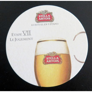DESSOUS DE VERRE A BIÈRE Stella Artois Etape VII Le jugement