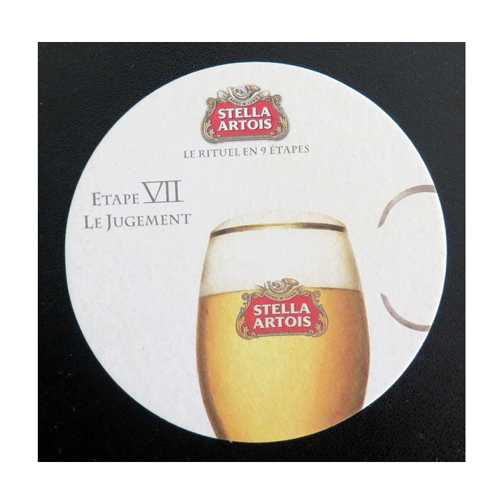 DESSOUS DE VERRE A BIÈRE Stella Artois Etape VII Le jugement
