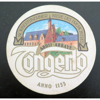 DESSOUS DE VERRE A BIÈRE Tongerlo bière des prémontrés
