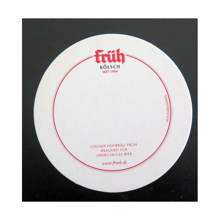 DESSOUS DE VERRE A BIÈRE Früh Kölsch