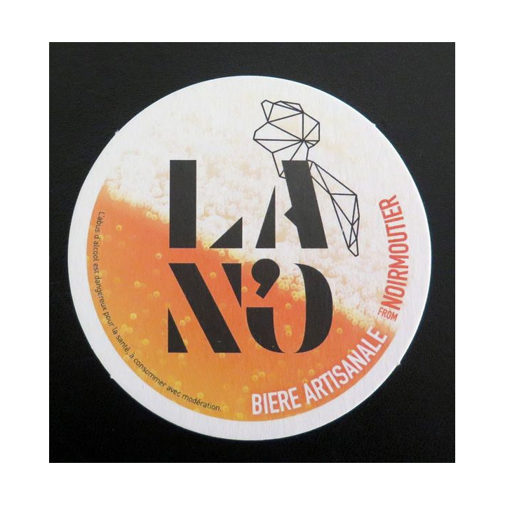 DESSOUS DE VERRE A BIÈRE La N'O bière artisanale de Noirmoutier