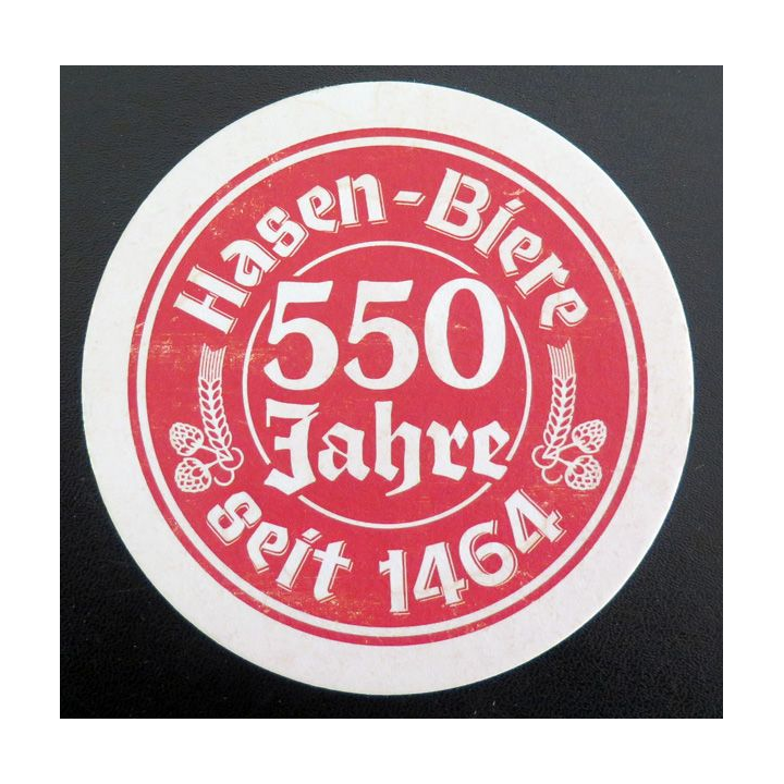 DESSOUS DE VERRE A BIÈRE Hasen Biere