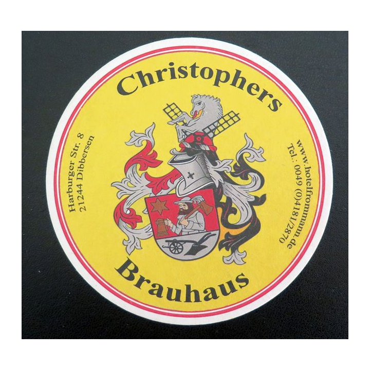 DESSOUS DE VERRE A BIÈRE Christophers Brauhaus