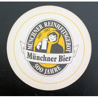 DESSOUS DE VERRE A BIÈRE Münchner Reinheitsgebot
