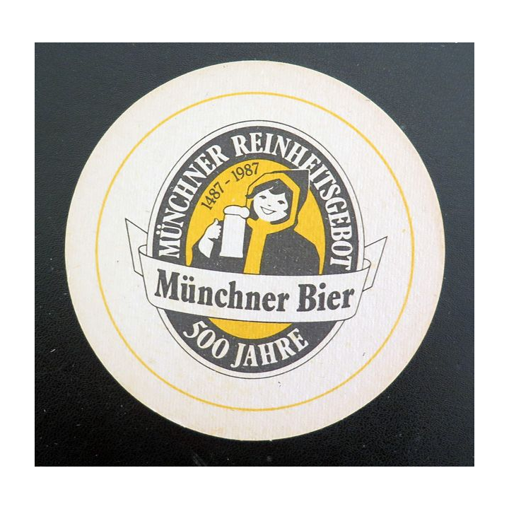 DESSOUS DE VERRE A BIÈRE Münchner Reinheitsgebot