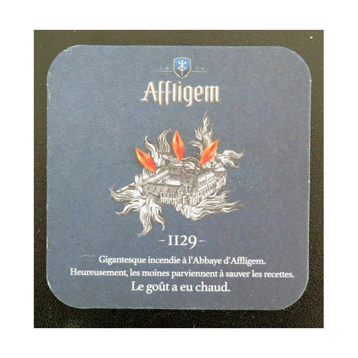 DESSOUS DE VERRE A BIÈRE Affligem 1074