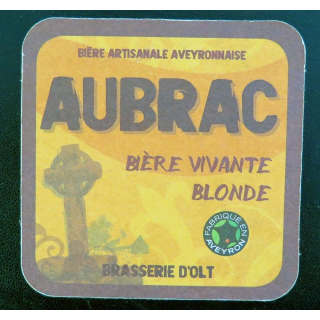 DESSOUS DE VERRE A BIÈRE Aubrac bière aveyronnaise