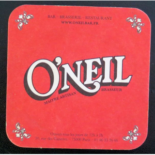 DESSOUS DE VERRE A BIÈRE O'Neil