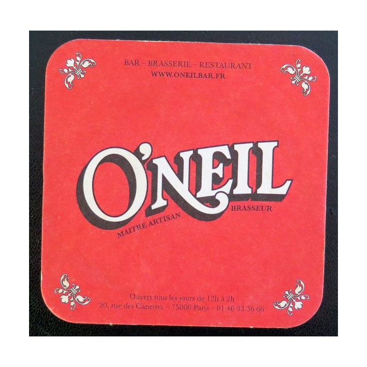 DESSOUS DE VERRE A BIÈRE O'Neil