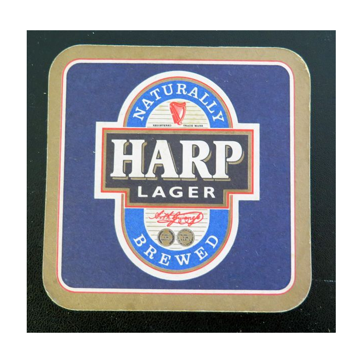 DESSOUS DE VERRE A BIÈRE Harp Lager