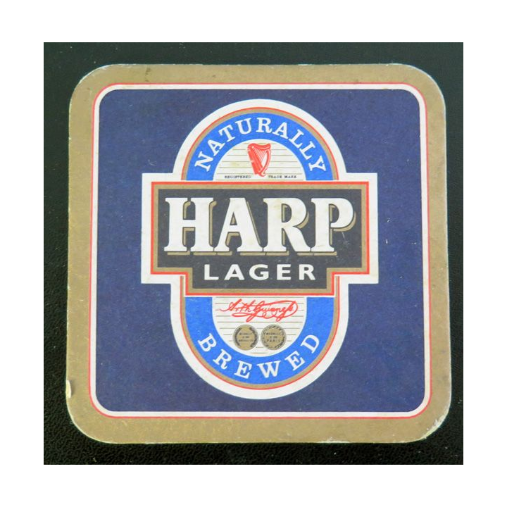DESSOUS DE VERRE A BIÈRE Harp Lager
